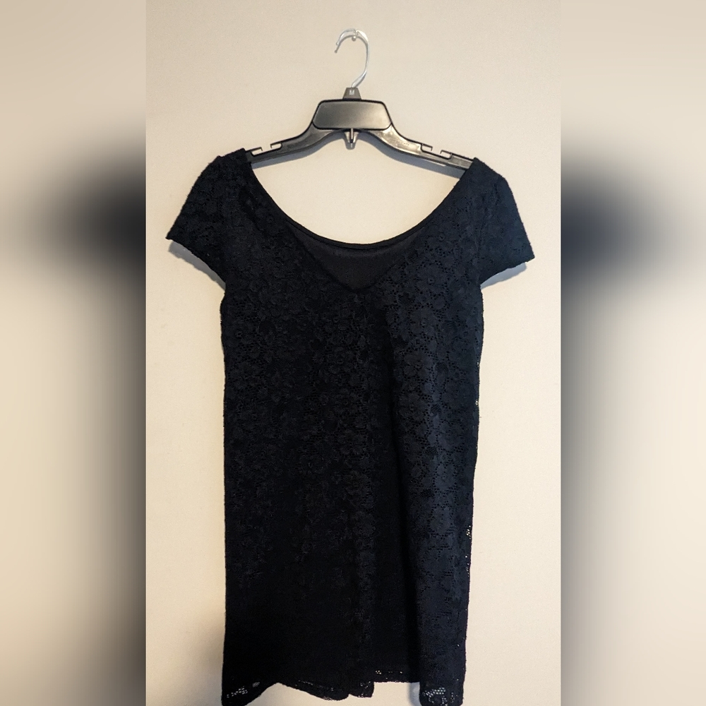 MIAMI Mini Lace Dress Size S Black